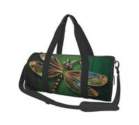 Travel Duffel Bag Lightweight Carry On Weekender Overnight Bags Parrots Sports Tote Gym Backpack with Adjustable Strap Hospital Bags Foldable Luggage Bag for Women Men, Jewel Dragonfly, One Size