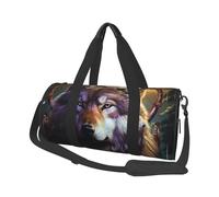 Travel Duffel Bag Lightweight Carry On Weekender Overnight Bags Red Ladybugs On A Blue Background Sports Tote Gym Backpack with Adjustable Strap Hospital Bags Foldable Luggage Bag for Women Men