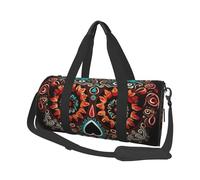 Travel Duffel Bag Lightweight Carry On Weekender Overnight Bags Sunflower Print Sports Tote Gym Backpack with Adjustable Strap Hospital Bags Foldable Luggage Bag for Women Men, Sugar Skulls Day Of The