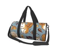 Travel Duffel Bag Lightweight Carry On Weekender Overnight Bags West Desert Cactus Sports Tote Gym Backpack with Adjustable Strap Hospital Bags Foldable Luggage Bag for Women Men, Cute Squirrel, One
