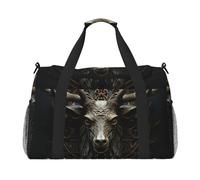 Travel Duffel Bag Lightweight Waterproof Carry On Tote Bag Foldable Weekender Overnight Bags Antlers Sport Gym Bag For Women Men, Black, One Size