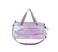 Travel Duffel Bag Oxford Zipper Top Handle Bag for Women's Bag High Capacity Casual Handbag Pleated Travel Handbag for Travel(Purple)