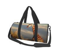 Travel Duffel Bag Sports Gym Bag With Shoes Compartment,Lightweight Overnight Weekender Bag Giraffe Animals Of Africa Yoga Gym Sports Bag For Men Women