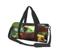 Travel Duffel Bag Sports Gym Bag With Shoes Compartment,Lightweight Overnight Weekender Bag Lovely Tree Frogs Yoga Gym Sports Bag For Men Women
