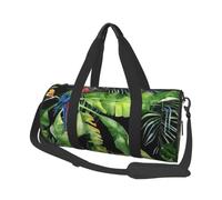 Travel Duffel Bag,Toucan Perching of American Rainforests Print Foldable Sports Gym Bag for Gym Weekend Trips Weekend
