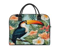 Travel Duffel Bag Tropical Flower Bird Print Yoga Tote Bag Gym Bag Weekender Overnight Bag for Travel, Beach, Fitness, Yoga, Swimming, style, One Size
