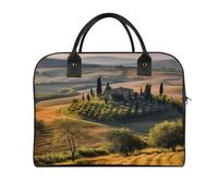 Travel Duffel Bag Tuscany Landscape Tree Scenery Farm Print Yoga Tote Bag Gym Bag Weekender Overnight Bag for Travel, Beach, Fitness, Yoga, Swimming, style, One Size