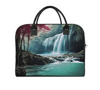 Travel Duffel Bag Waterfall Natural Landscape Print Yoga Tote Bag Gym Bag Weekender Overnight Bag for Travel, Beach, Fitness, Yoga, Swimming, style, One Size