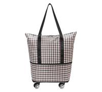 Travel Duffel Bag with Rolling Wheels ， Foldable Travel Bag Expandable Rolling Duffle Bag for Women and Men Travel Tote Duffel Bag Suit Weekend(Multicolor)