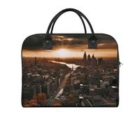 Travel Duffel Bag York City Sunset Picture Print Yoga Tote Bag Gym Bag Weekender Overnight Bag for Travel, Beach, Fitness, Yoga, Swimming, style, One Size