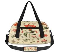 Travel Duffel Bags, Antique Botanical Lithography Large Capacity Gym Bag, Overnight Bag for Women Man Travel Essentials