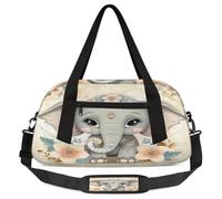 Travel Duffel Bags, Cute Elephant Large Capacity Gym Bag, Overnight Bag for Women Man Travel Essentials