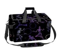 Travel Duffel Bags for Men and Women, Waterproof Weekender Overnight Gym Bags, Sunset Palm Trees, Multicolor 2, One Size, Art Deco