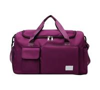 Travel Duffel Tote Bag with Dry Wet Separation Pocket Bag for Women and Men， Bag with Shoe Compartment Lightweight and Easy Carry On Grey Camping Backpacks for Boys (Red, One Size)