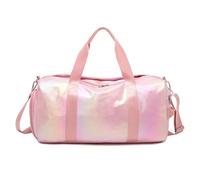 Travel duffels Fashion Travel Bags for Women Large Capacity Hand Luggage Waterproof Weekend Sac Voyage Female Messenger Bag Dry and Wet(Pink)
