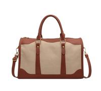 Travel duffels Large Capacity Travel Bags for Women Men Sports Bag Waterproof Weekend Sac Voyage Female Messenger Bag Dry and Wet(Brown)