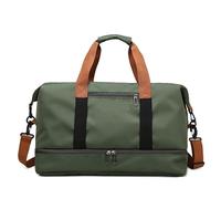 Travel duffels Travel Bags for Women Large Capacity Men Sports Bag Waterproof Weekend Sac Voyage Female Messenger Bag Dry and Wet(Green 46cmX25cmX28cm)