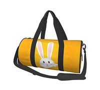 Travel Duffle Bag Easter Bunny Eggs Spring Flower Rabbit Sports Gym Bag For Women And Men Shoulder Sports Travel Duffle Weekender Workout Bag For Exercise, Yoga, Cycling, Swiming, Camping, Black, One