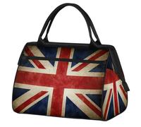 Travel Duffle Bag for Women Men Kids Girls, UK Vintage Great Britain Flag Weekend Overnight Bags 24 L Holdall Tote Cabin Bag for Sports Gym Yoga