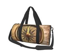 Travel Duffle Bag Lightweight Small Gym Bag Foldable Weekender Overnight Bags with Adjustable Shoulder Strap Carry On Tote Bags Law of the Compass Navigation Hospital Bag for Women Men