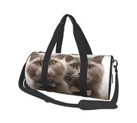 Travel Duffle Bag Lightweight Small Gym Bag Foldable Weekender Overnight Bags with Adjustable Shoulder Strap Carry On Tote Bags Funny Cats Hospital Bag for Women Men