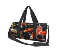 Travel Duffle Bag Lightweight Small Gym Bag Foldable Weekender Overnight Bags with Adjustable Shoulder Strap Carry On Tote Bags Japan Fancy Koi Carp Fishes Hospital Bag for Women Men