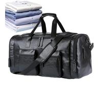 Travel Duffle Bag PU Leather Large Capacity Portable