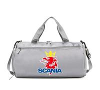 Travel Duffle Bag Swedish Trucker Style, Multiple Pocket Storage, Handbag for Sport Travel Training Journey, Weekend(Grey)