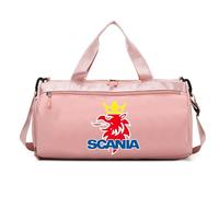 Travel Duffle Bag Swedish Trucker Style, Multiple Pocket Storage, Handbag for Sport Travel Training Journey, Weekend(Pink)