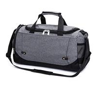 Travel Duffle Bag, Unisex Travel Duffle Gym Sports Overnight Luggage Vacation Weekend Casual Leisure Bag Handbag Overnight Bag for Men Women(Gray)