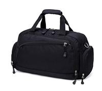 Travel Duffle Bag, Unisex Travel Duffle Gym Sports Overnight Luggage Vacation Weekend Casual Leisure Handbag Overnight Bag for Men Women(Black)