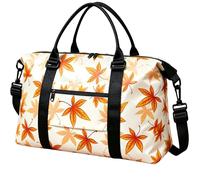 Travel Duffle Bag, Waterproof Weekender Bag Carry On Tote Bags for Women, Duffel Bag Sport Gym Bag for Men, Hospital Bag for Labor and Delivery, Overnight Bag Luggage Bag with Trolley Sleeve, Maple