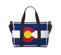 Travel Duffle Bag Weekender Bag Carry On Tote Bag Sport Gym Bag for Women Men Colorado state flag Print