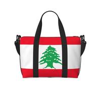 Travel Duffle Bag Weekender Bag Carry On Tote Bag Sport Gym Bag for Women Men Flag of Lebanon Print