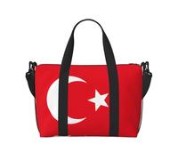 Travel Duffle Bag Weekender Bag Carry On Tote Bag Sport Gym Bag for Women Men Flag of Turkey Print