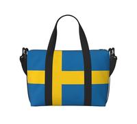 Travel Duffle Bag Weekender Bag Carry On Tote Bag Sport Gym Bag for Women Men Swedish flag Print