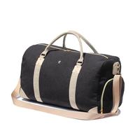 Travel Duffle Bag, Weekender Bag for Women with Shoe Compartment, Carry on Overnight Bag Gym Duffel Bag, Mommy Hospital Bags, Linen Black, Fashion