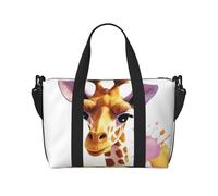 Travel Duffle Bag Weekender Bags for Men Women Adjustable Large Capacity Weekender Overnight Bag Carry On Tote Bags Waterproof Sport Gym Bag for Travel Yoga, Giraffe1, One Size