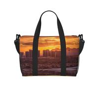 Travel Duffle Bag Weekender Bags for Men Women Adjustable Large Capacity Weekender Overnight Bag Carry On Tote Bags Waterproof Sport Gym Bag for Travel Yoga, Las Vegas Sunset, One Size