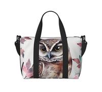 Travel Duffle Bag Weekender Bags for Men Women Adjustable Large Capacity Weekender Overnight Bag Carry On Tote Bags Waterproof Sport Gym Bag for Travel Yoga, Owl Tree Branch, One Size