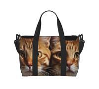 Travel Duffle Bag Weekender Bags for Men Women Adjustable Large Capacity Weekender Overnight Bag Carry On Tote Bags Waterproof Sport Gym Bag for Travel Yoga, Cats, One Size