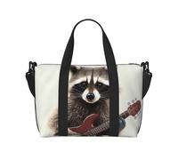 Travel Duffle Bag Weekender Bags for Men Women Adjustable Large Capacity Weekender Overnight Bag Carry On Tote Bags Waterproof Sport Gym Bag for Travel Yoga, Funny Raccoon, One Size