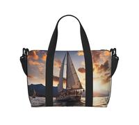 Travel Duffle Bag Weekender Bags for Men Women Adjustable Large Capacity Weekender Overnight Bag Carry On Tote Bags Waterproof Sport Gym Bag for Travel Yoga, Sailing Boat, One Size
