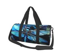 Travel Duffle Bag Weekender Bags For Men Women With Shoe Compartment Large Capacity Weekender Overnight Bag White Cat Carry On Tote Bags Sport Gym Bag For Travel Yoga, Art Blue Dragonfly, One Size
