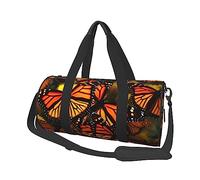 Travel Duffle Bag Weekender Bags For Men Women With Shoe Compartment Large Capacity Weekender Overnight Bag Basketball Carry On Tote Bags Sport Gym Bag For Travel Yoga, Monarch Butterflies, One Size