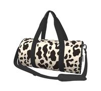 Travel Duffle Bag Weekender Bags For Men Women With Shoe Compartment Large Capacity Weekender Overnight Bag Hockey Elements Creative Patterned Carry On Tote Bags Sport Gym Bag For Travel Yoga, Cow,