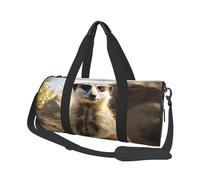 Travel Duffle Bag Weekender Bags For Men Women With Shoe Compartment Large Capacity Weekender Overnight Bag Monarch Butterflies Carry On Tote Bags Sport Gym Bag For Travel Yoga, Meerkat Animal, One