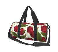 Travel Duffle Bag Weekender Bags For Men Women With Shoe Compartment Large Capacity Weekender Overnight Bag Bichon Frise Carry On Tote Bags Sport Gym Bag For Travel Yoga, Cherry Fruit, One Size