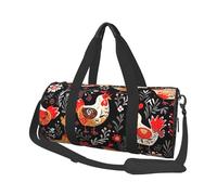 Travel Duffle Bag Weekender Bags for Men Women with Shoe Compartment Large Capacity Weekender Overnight Bag Cute Rooster Chickens Carry On Tote Bags Sport Gym Bag for Travel Yoga