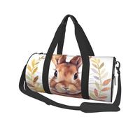 Travel Duffle Bag Weekender Bags for Men Women with Shoe Compartment Large Capacity Weekender Overnight Bag Cupid Arrow Love Horse Carry On Tote Bags Sport Gym Bag for Travel Yoga, Bunny Rosette, One